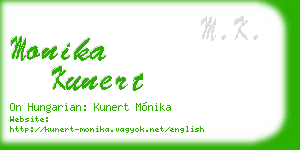 monika kunert business card